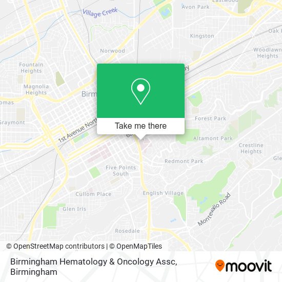 Birmingham Hematology & Oncology Assc map