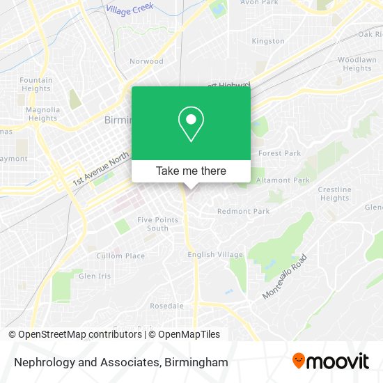 Nephrology and Associates map