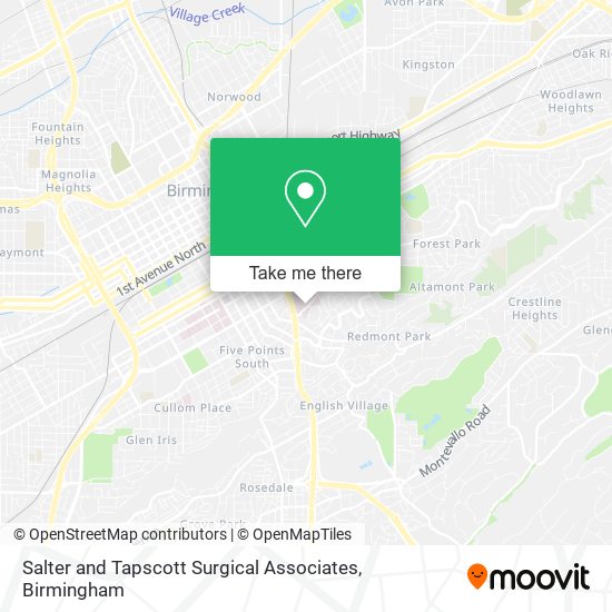 Salter and Tapscott Surgical Associates map