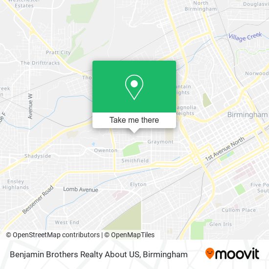 Mapa de Benjamin Brothers Realty About US