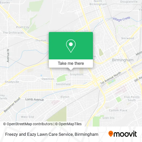 Freezy and Eazy Lawn Care Service map