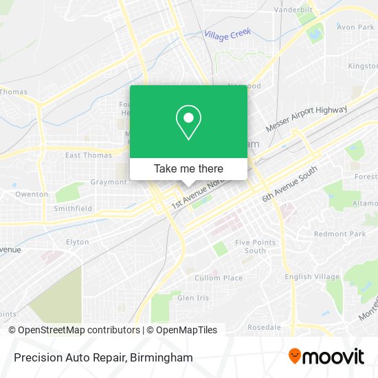Precision Auto Repair map