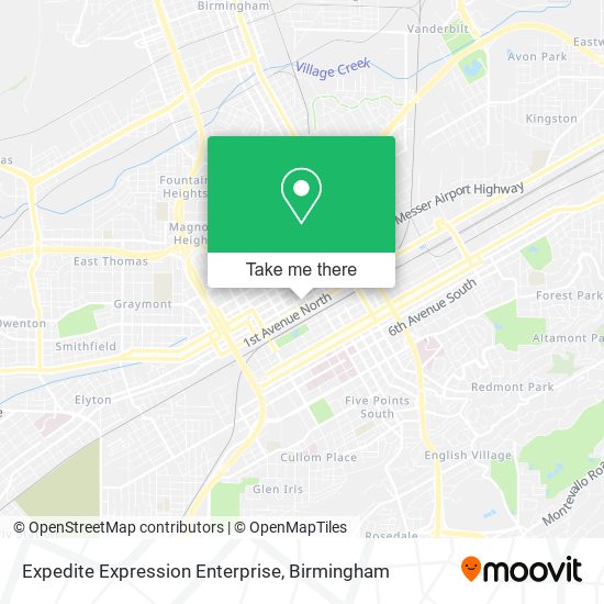 Mapa de Expedite Expression Enterprise