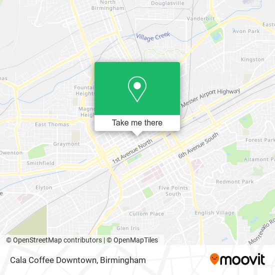 Cala Coffee Downtown map