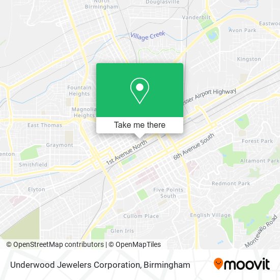 Mapa de Underwood Jewelers Corporation