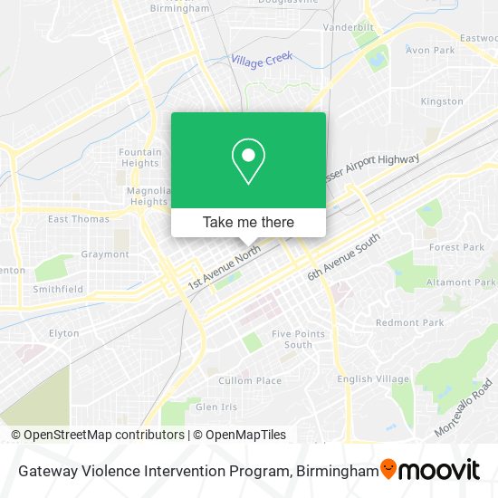 Mapa de Gateway Violence Intervention Program