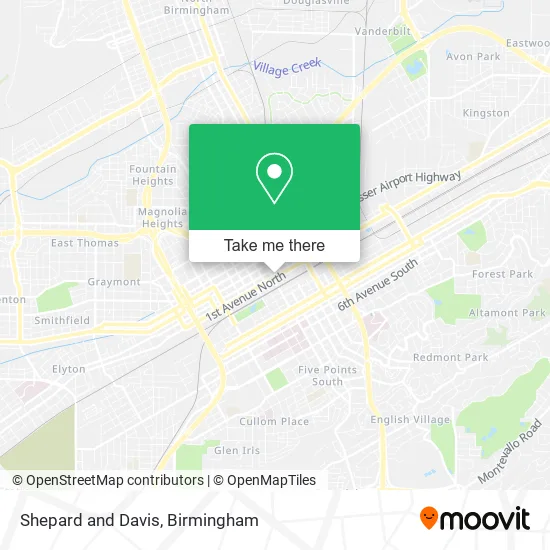 Shepard and Davis map