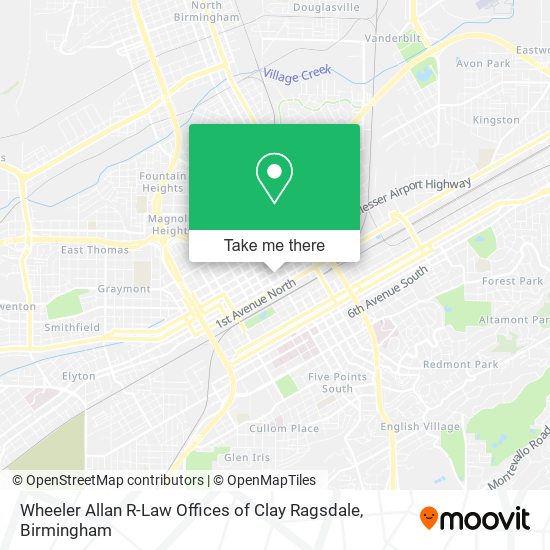 Mapa de Wheeler Allan R-Law Offices of Clay Ragsdale