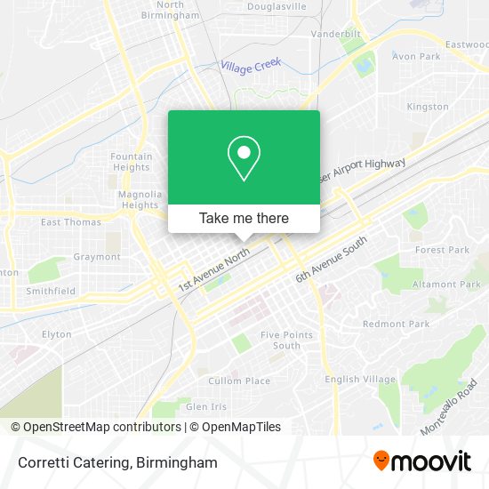 Corretti Catering map