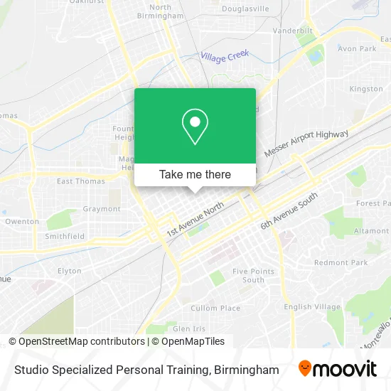 Studio Specialized Personal Training map