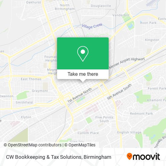 Mapa de CW Bookkeeping & Tax Solutions