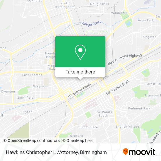 Mapa de Hawkins Christopher L /Attorney