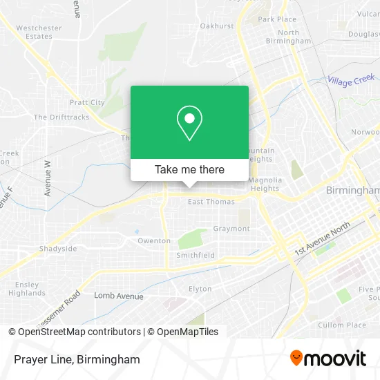 Prayer Line map