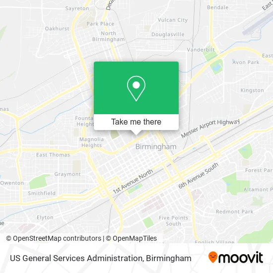 US General Services Administration map