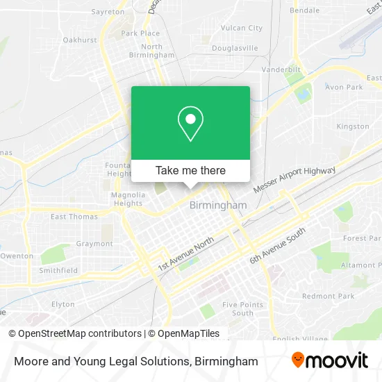 Moore and Young Legal Solutions map