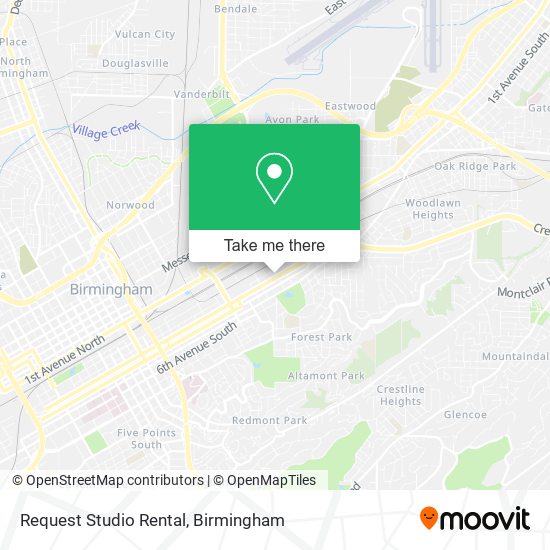 Mapa de Request Studio Rental