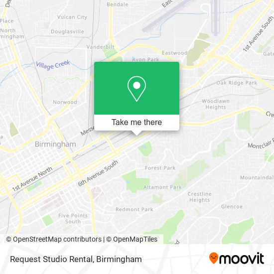 Request Studio Rental map