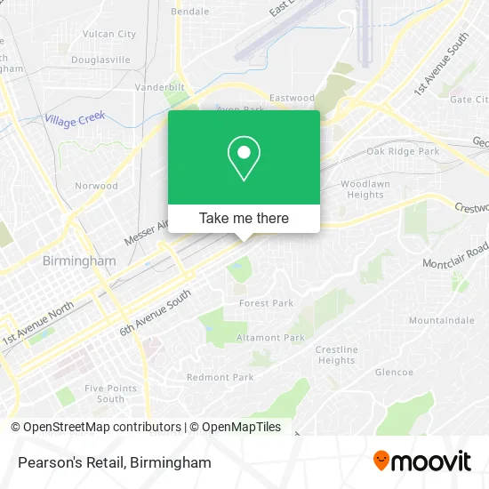 Mapa de Pearson's Retail