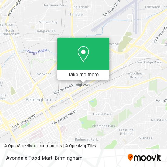 Avondale Food Mart map