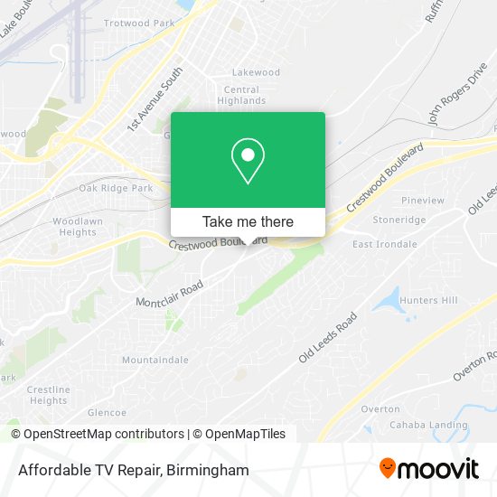 Affordable TV Repair map