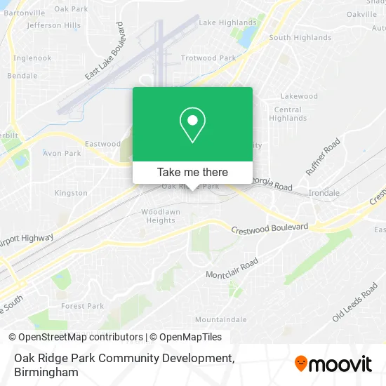 Oak Ridge Park Community Development map