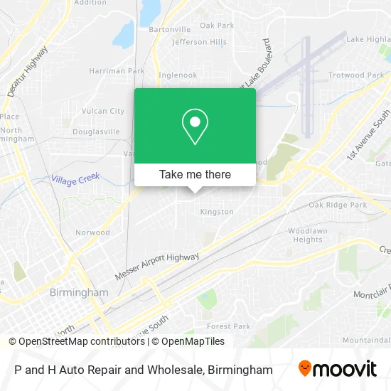 P and H Auto Repair and Wholesale map