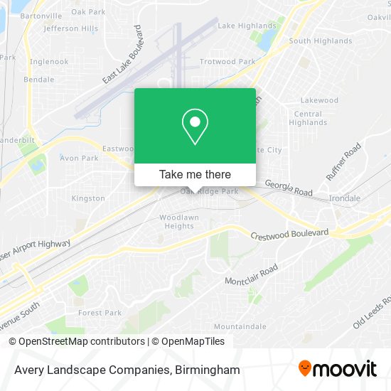 Avery Landscape Companies map