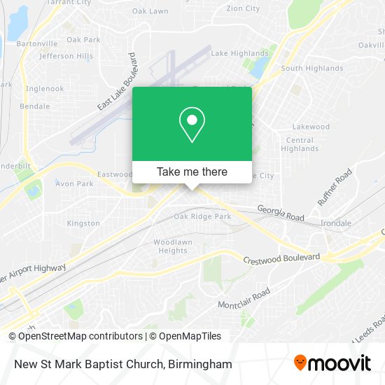 New St Mark Baptist Church map