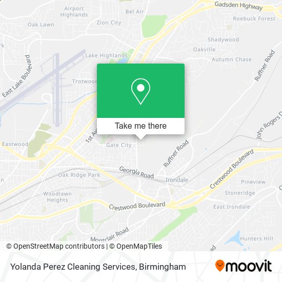 Yolanda Perez Cleaning Services map