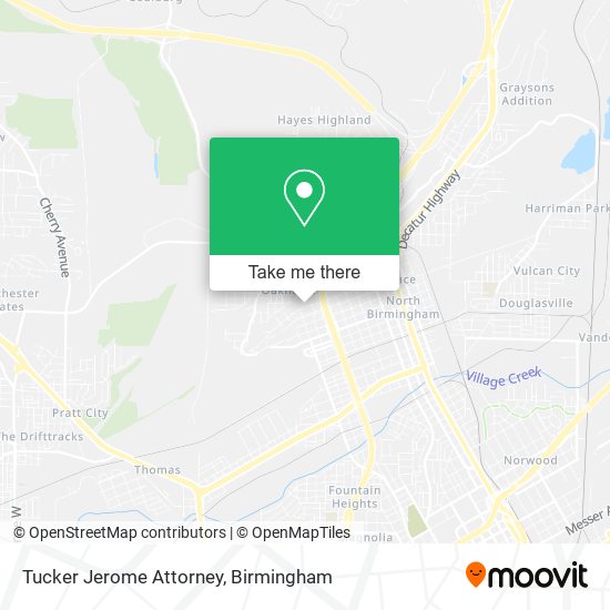 Tucker Jerome Attorney map