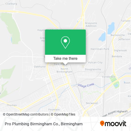 Mapa de Pro Plumbing Birmingham Co.