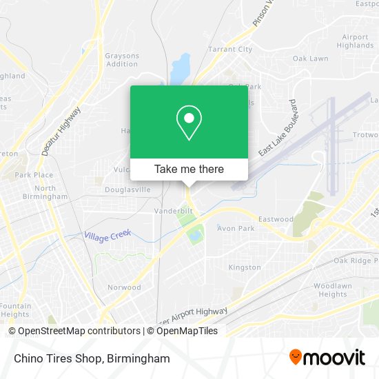 Chino Tires Shop map