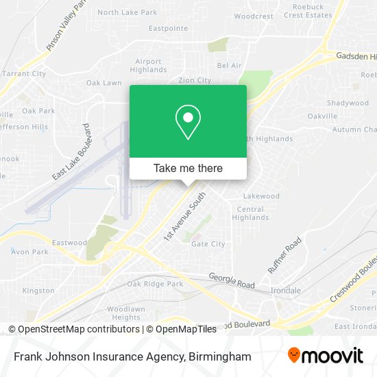 Frank Johnson Insurance Agency map