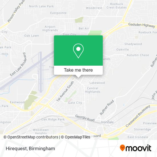Mapa de Hirequest