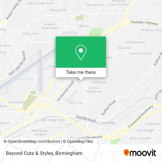 Beyond Cuts & Styles map