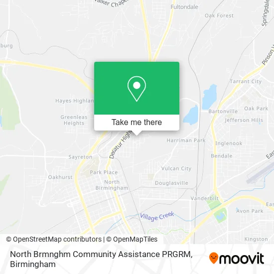 North Brmnghm Community Assistance PRGRM map