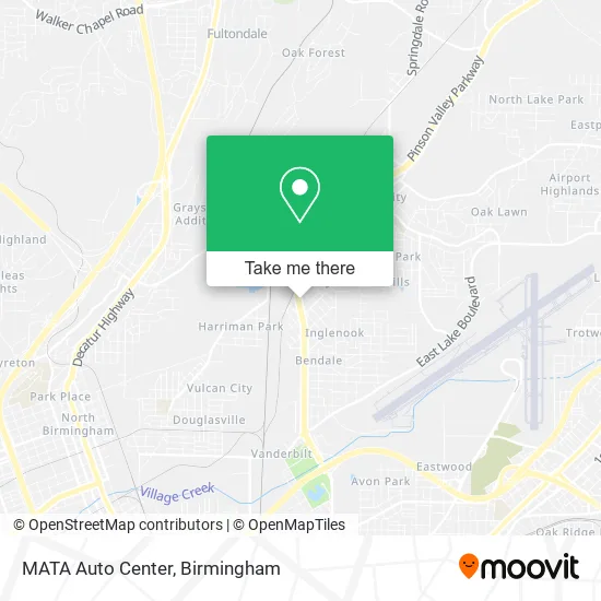 MATA Auto Center map