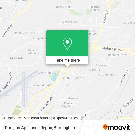 Douglas Appliance Repair map