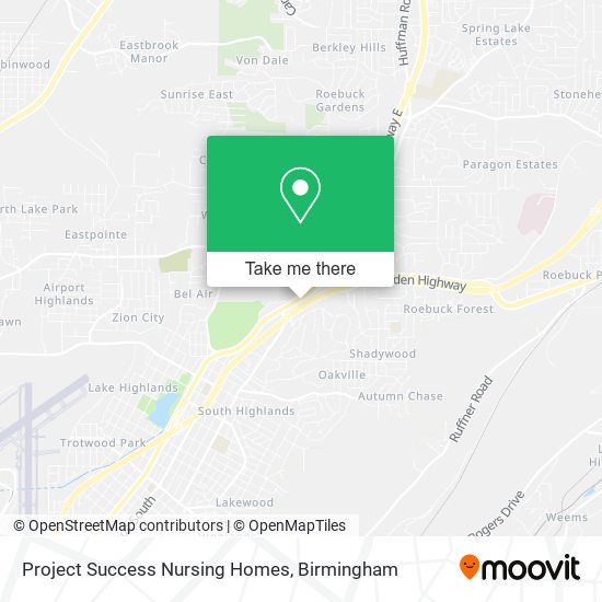 Mapa de Project Success Nursing Homes