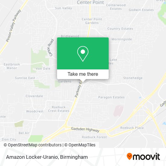 Amazon Locker-Uranio map