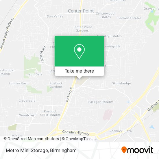 Mapa de Metro Mini Storage