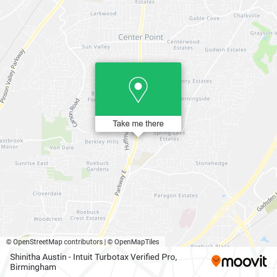 Mapa de Shinitha Austin - Intuit Turbotax Verified Pro