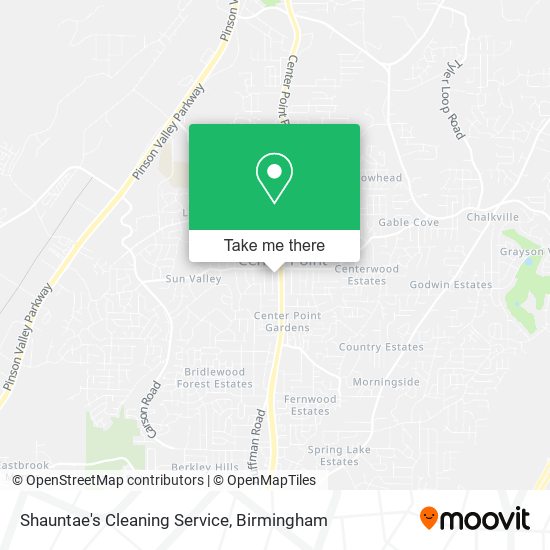 Mapa de Shauntae's Cleaning Service
