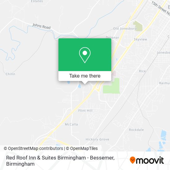 Mapa de Red Roof Inn & Suites Birmingham - Bessemer