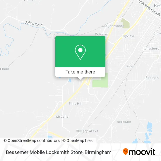 Bessemer Mobile Locksmith Store map