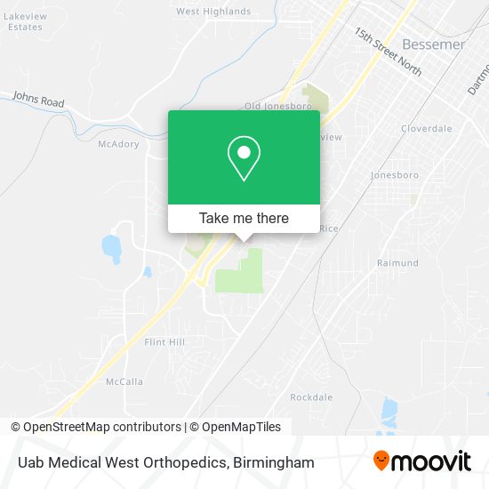 Uab Medical West Orthopedics map