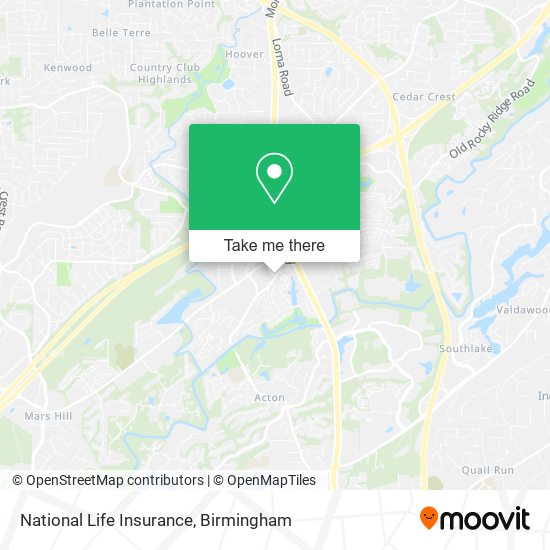 National Life Insurance map