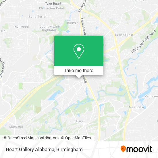 Heart Gallery Alabama map