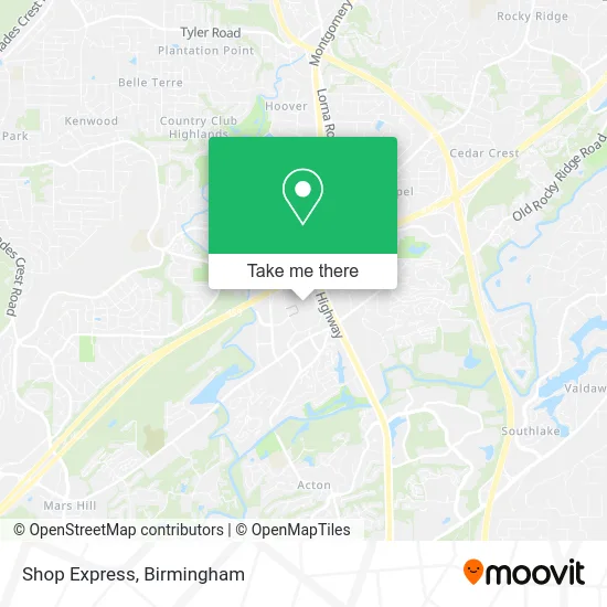 Shop Express map