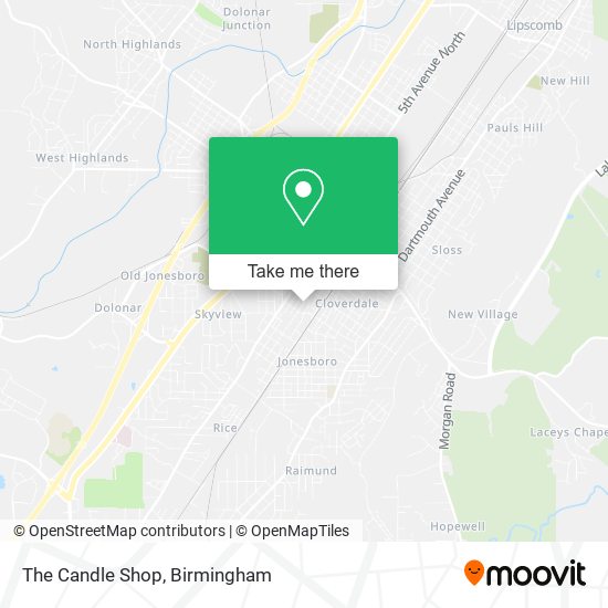 Mapa de The Candle Shop